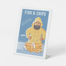 Expositor En L Pescado y Patatas Fritas