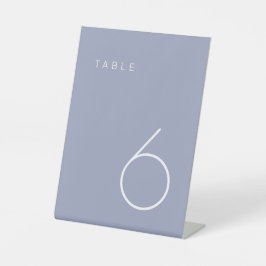 Expositor En L Pestaña de número de tabla púrpura de lavanda Mini