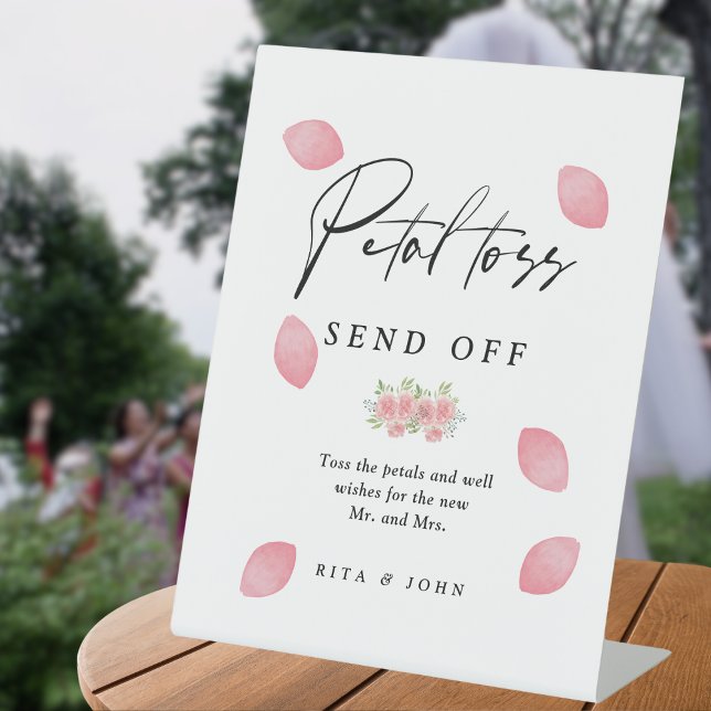 Expositor En L Petal Toss Boda Floral Rosa de la Carnación (Subido por el creador)