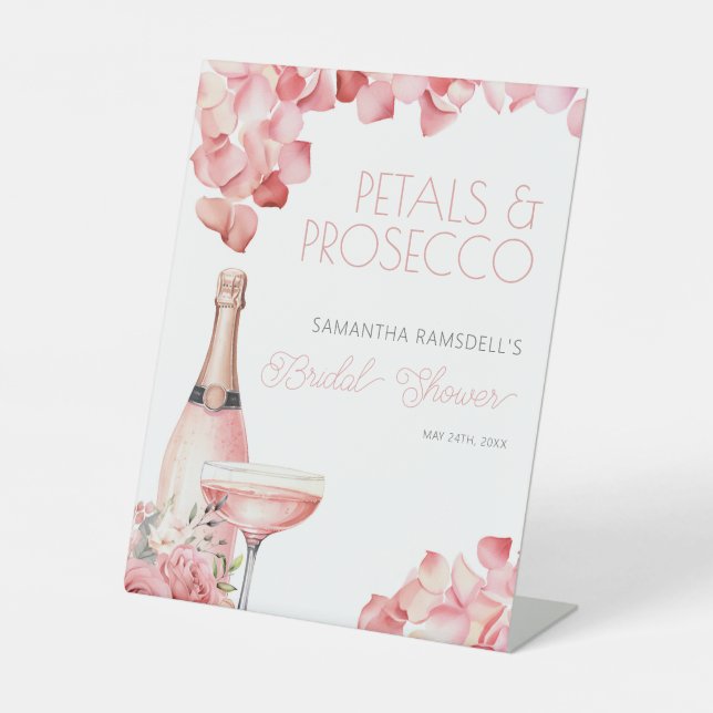 Expositor En L Petales y ducha de novia Prosecco (Anverso)