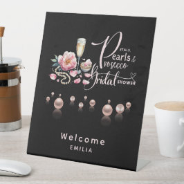 Expositor En L Petals Pearls Prosecco favorece a la ducha de novi