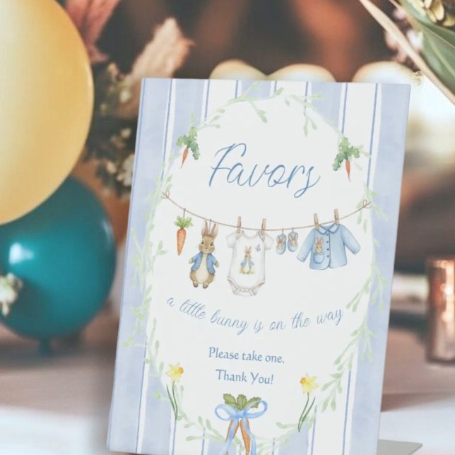 Expositor En L Peter the Rabbit Clothesline Baby Shower Favor (Subido por el creador)