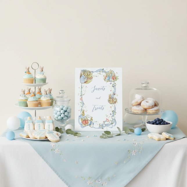Expositor En L Peter the Rabbit Wildflower Ribbon Baby Shower (Subido por el creador)