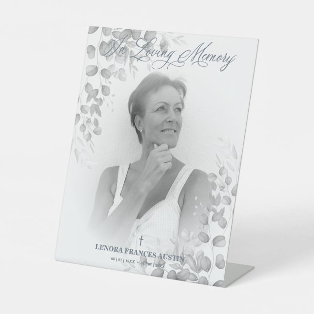 Expositor En L Photo Remembrance Service Dear Ones in Black White (Anverso)