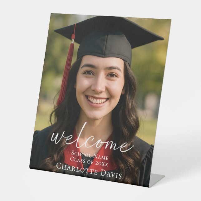 Expositor En L Photo script Graduation Party welcome (Anverso)