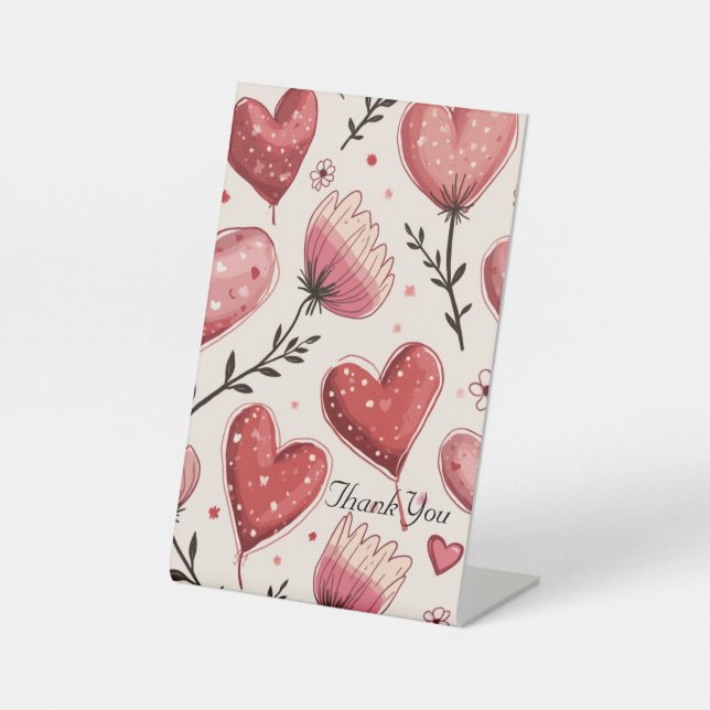 Expositor En L Pickets de la mesa de invitaciones de la fiesta de (Anverso)