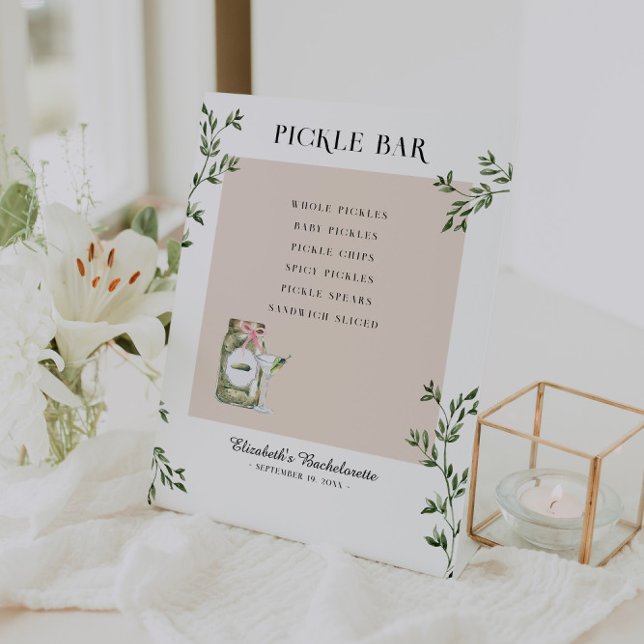 Expositor En L Pickle Bar | Cute Bachelorette (Subido por el creador)