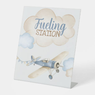 Expositor En L Piloto de Avión Aviador Cumpleaños 1º Bebidas Abas