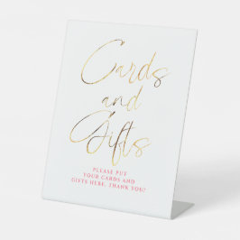Expositor En L Pink and Gold Cards and Gifts Bridal Shower