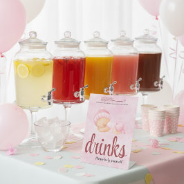 Expositor En L Pink Aqeeqah Baby girl drinks Sign