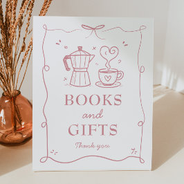 Expositor En L Pink Baby Is Brewing Books and Gifts Sign