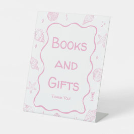 Expositor En L Pink Coastal Baby Shower Books and Gifts 