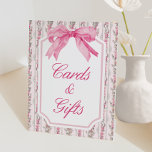 Expositor En L Pink Love Shack Vintage Fancy Cards and Gifts Rótu<br><div class="desc">Rótulo de tarjetas de regalo y tarjetas de regalo de color rosa</div>