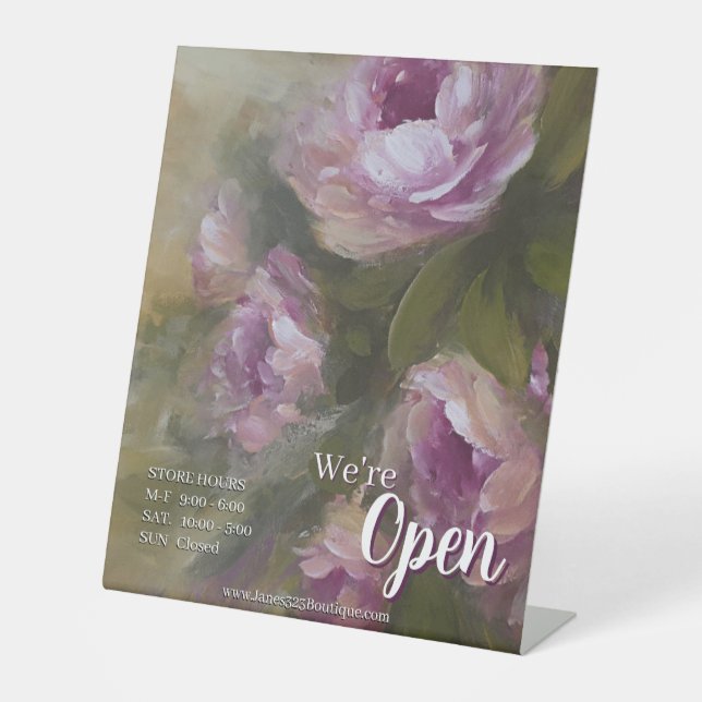 Expositor En L Pink Roses Store (Anverso)