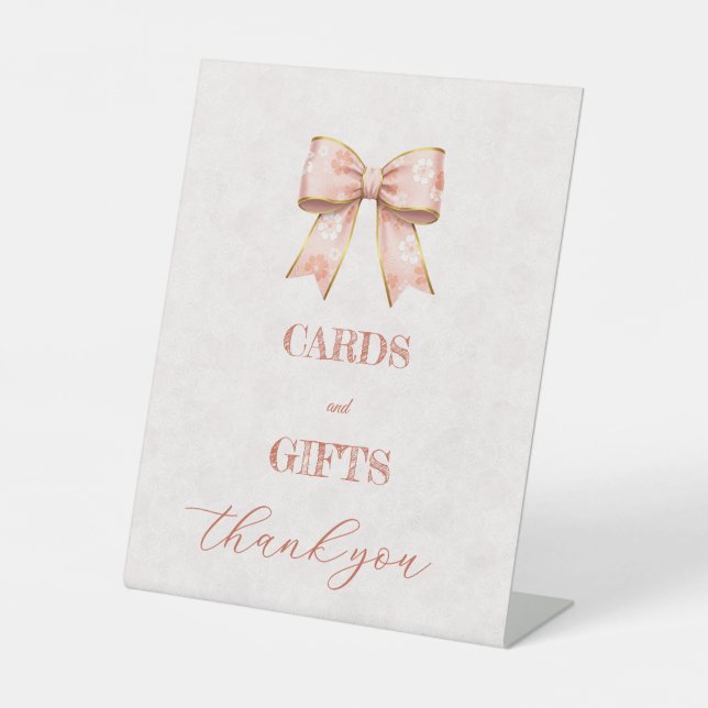 Expositor En L Pink Sakura Ribbon – Japanese-Inspired (Anverso)