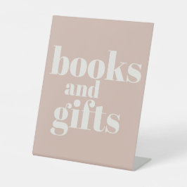 Expositor En L Pink Sandstone Typography Baby Shower Books Gifts