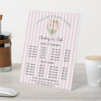Expositor En L Pink Stripe & Floral Utensils Cooking Price List