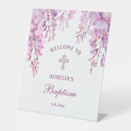 Expositor En L Pink Wisteria Baptism Welcome