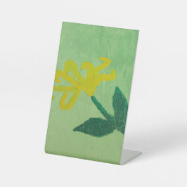 Expositor En L Pintura de Flor Amarilla