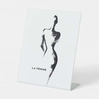 Expositor En L Pintura simple gouache La Femme 01 cartel