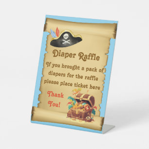 Expositor En L Pirate Diaper Raffle