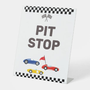 Expositor En L Pit Stop Two Fast Race Car Birday Snack Table