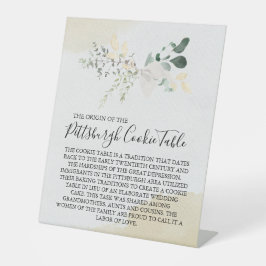 EXPOSITOR EN L PITTSBURGH COOKIE TABLE RÓTULO BODA