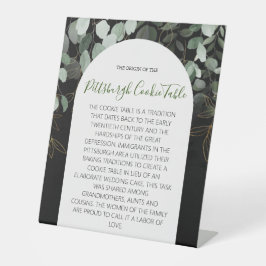 EXPOSITOR EN L PITTSBURGH COOKIE TABLE RÓTULO BODA