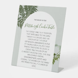 EXPOSITOR EN L PITTSBURGH COOKIE TABLE RÓTULO BODA