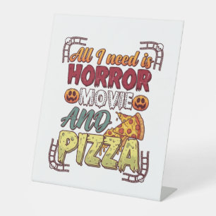 Expositor En L Pizza de Película de Terror Halloween Calabaza Crá