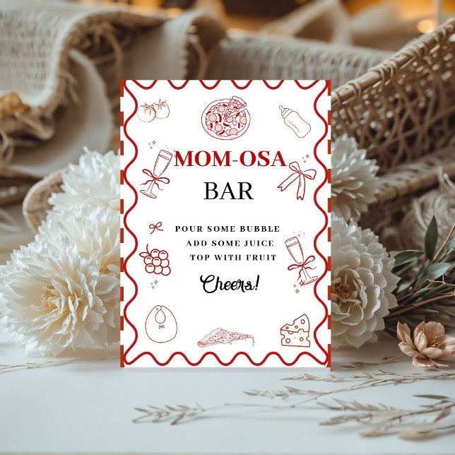 Expositor En L Pizza especial de parto ducha de bebé signo de Fav (Subido por el creador)