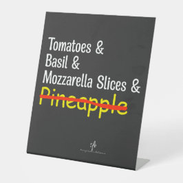 Expositor En L Pizza Margherita W/O Piña