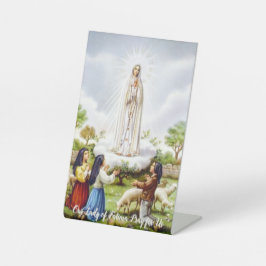 Expositor En L Placa Cristiana de Nuestra Señora de Fátima