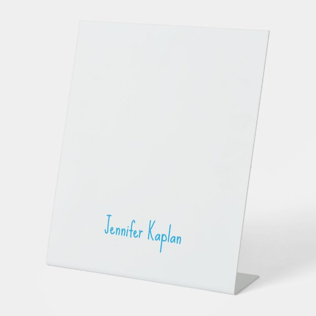 Expositor En L Plain Minimalist Professional Casual Handwriting (Anverso)