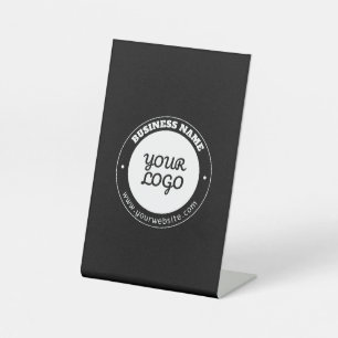 Expositor En L Plantilla de logotipo de edición y texto circular