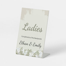 Expositor En L Plantilla de tarjeta de Rótulos de bodas de vintag