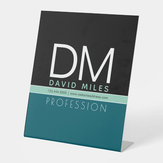 Expositor En L Plantilla empresarial moderna | Personalizable Tod (Anverso)