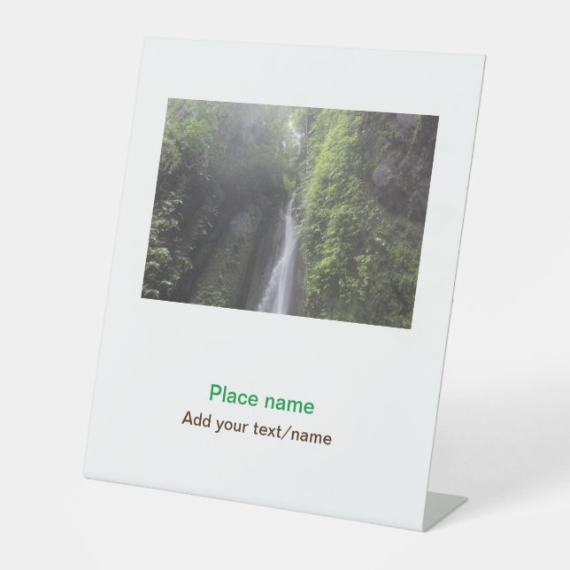 Expositor En L playa de agua océano playa añadir nombre de sitio  (Anverso)