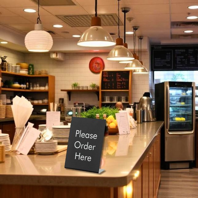 Expositor En L Please Order Here Black (Subido por el creador)