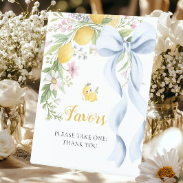 Expositor En L Please Take a Favor Lemon Squeeze Bridal Shower 