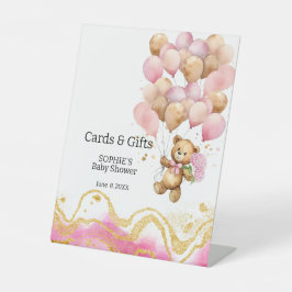 Expositor En L Podemos Esperar Las Tarjetas Rosa Y Oro Y Los Rega