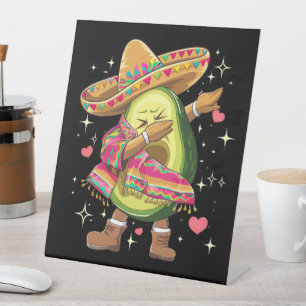 Expositor En L Poncho Mexicano Divertido Cinco De Mayo Aguacate D