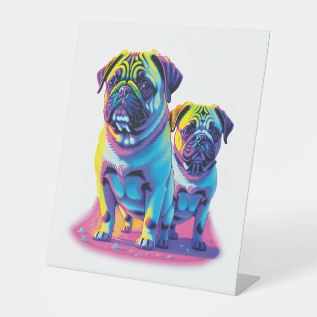 Expositor En L Pop Pugs in Pink  (Anverso)