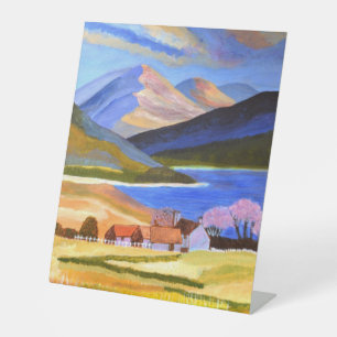 Expositor En L Posición Pedestal de las tierras altas de Escocia