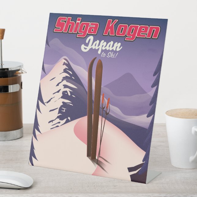 Expositor En L poster de esquí shiga kogen japan (In Situ)