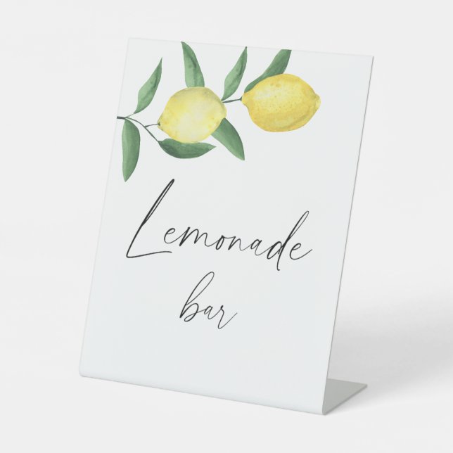 Expositor En L Póster de limones - Bebidas (Anverso)
