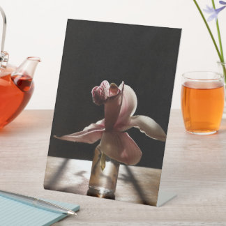 Expositor En L Póster De Madera Orquidea