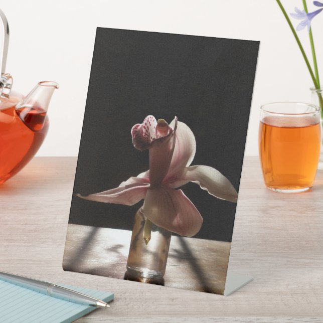 Expositor En L Póster De Madera Orquidea (In Situ)