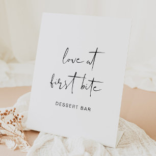Expositor En L Poster Edgy Modern Minimalista de postres Bar