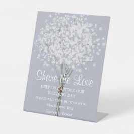 Expositor En L Póster Sencillo de Ramo Floral Bodas Cartel de ped